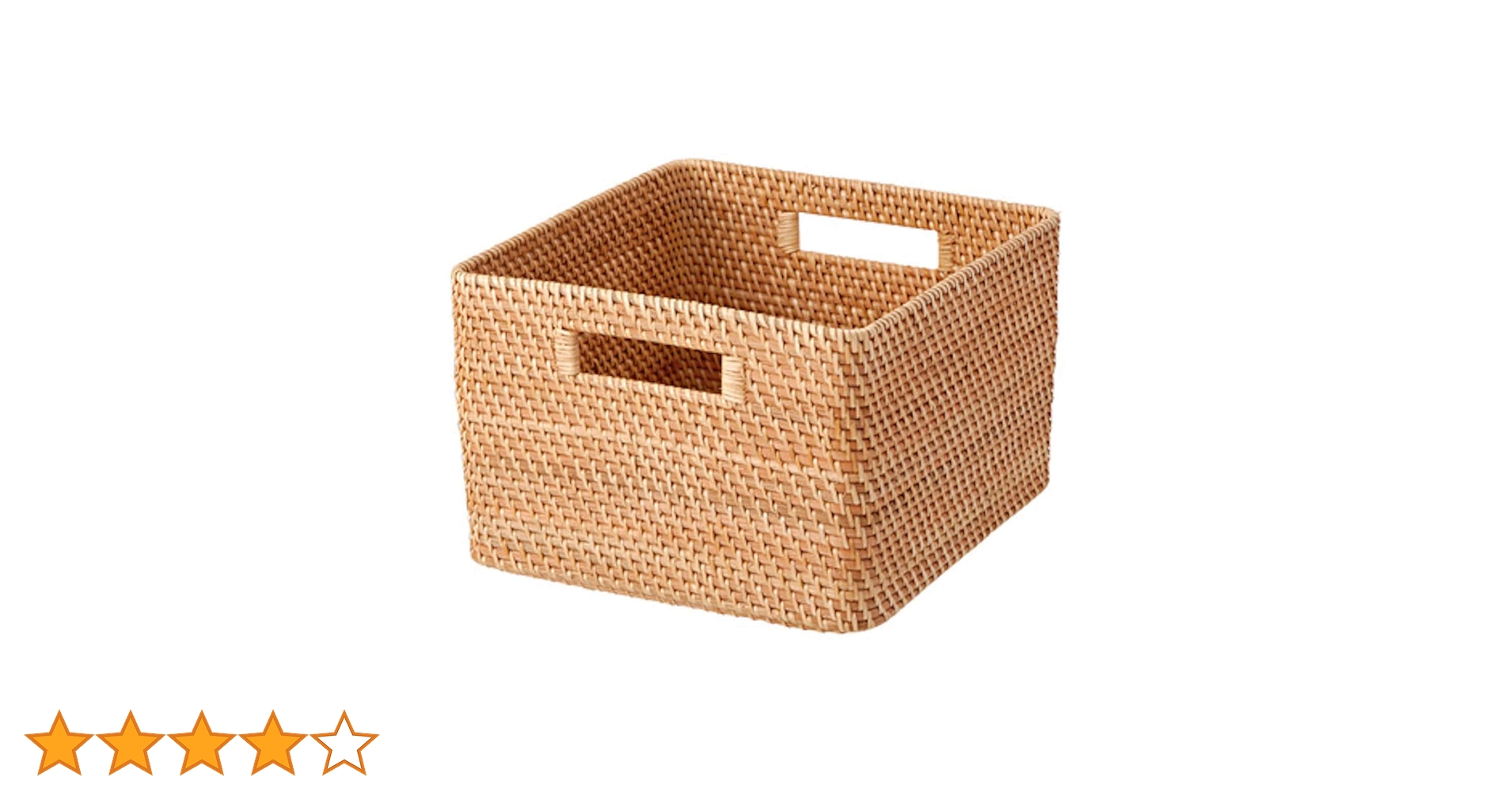 Amazon.co.jp: 無印良品 重なるラタン角型バスケット・大 (V)約